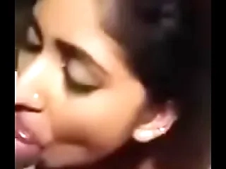Desi indian Couple, Girl sucking gumshoe like lollipop